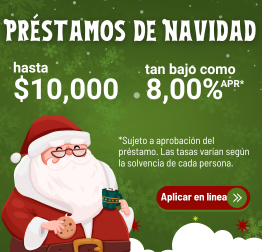 Prestamos de Navidad. Hasta $10,000, tan bajo como 8.00% APR*
