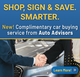Shop, Sign & Save; Smarter. New complimentary car buying service.